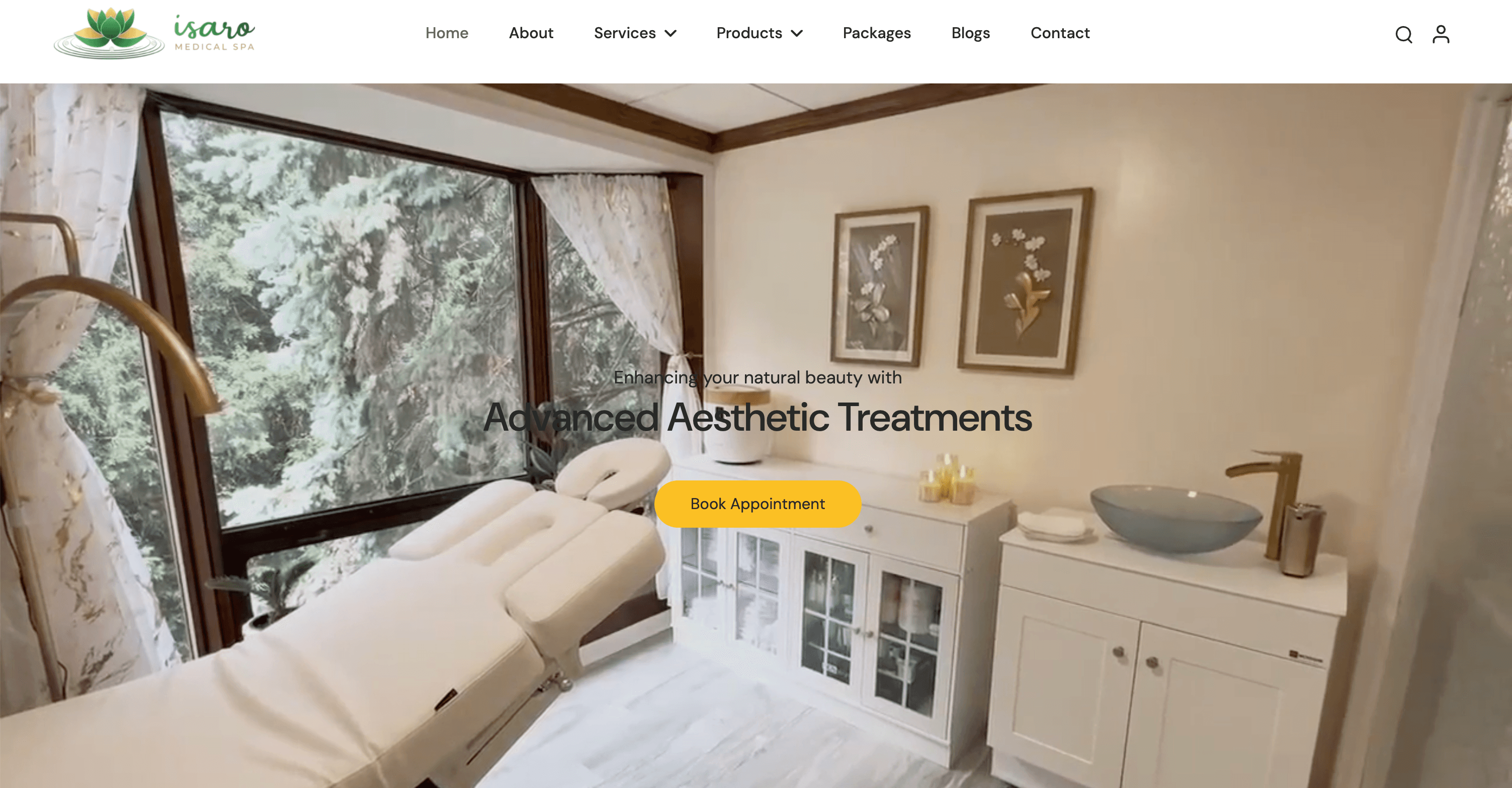 IsaromedSpa.com screenshot