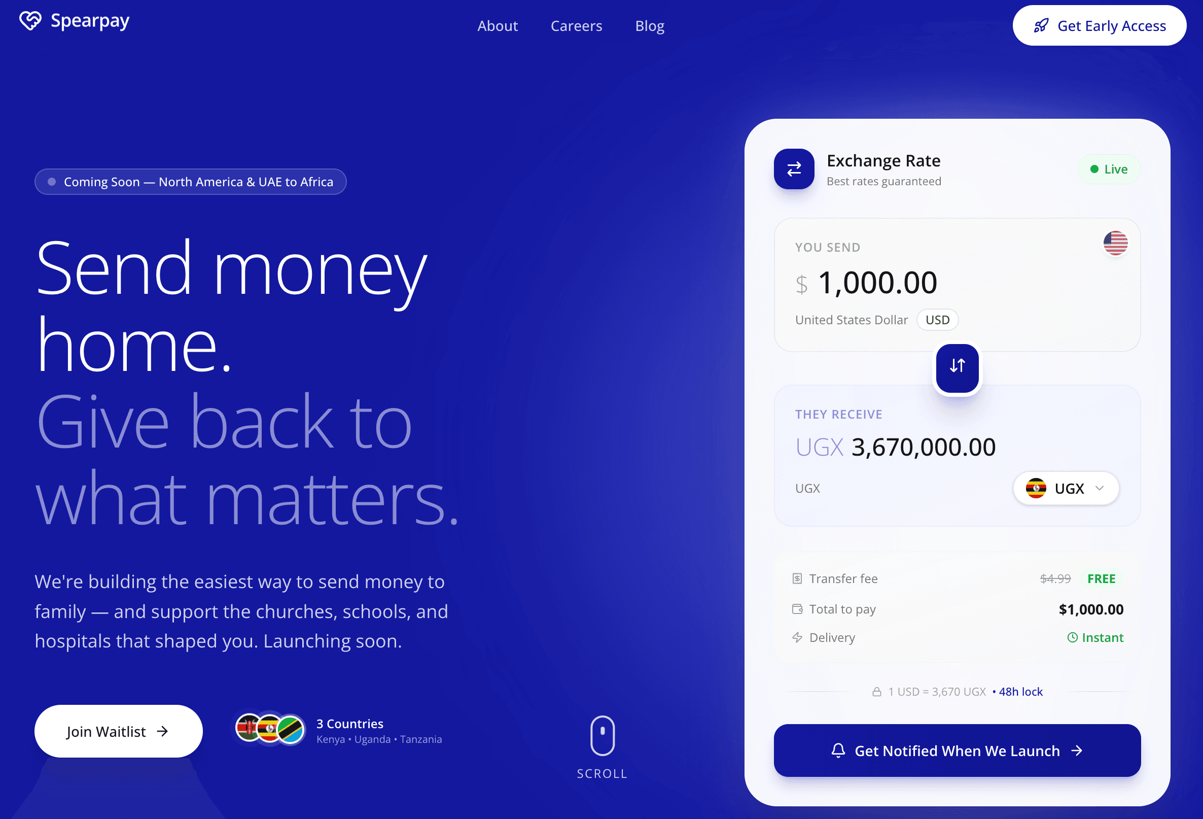 Spearpay.com screenshot
